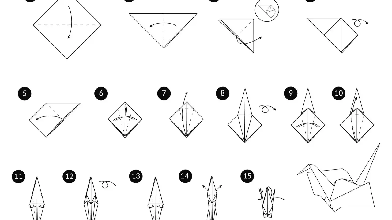 Instrukcja krok po kroku, jak zrobić łabędzia z serwetki. Origami dla początkujących.