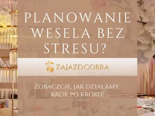 Planowanie wesela bez stresu? Zobaczcie, jak działamy krok po kroku! Eleganckie dekoracje i profesjonalna organizacja.