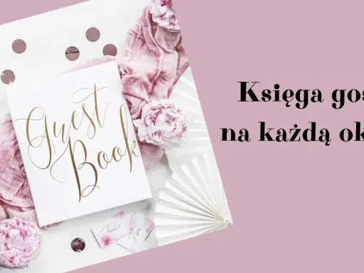 Elegancka księga gości na każdą okazję, ozdobiona piwoniami i wstążkami. Idealna alternatywa dla tradycyjnej księgi gości.